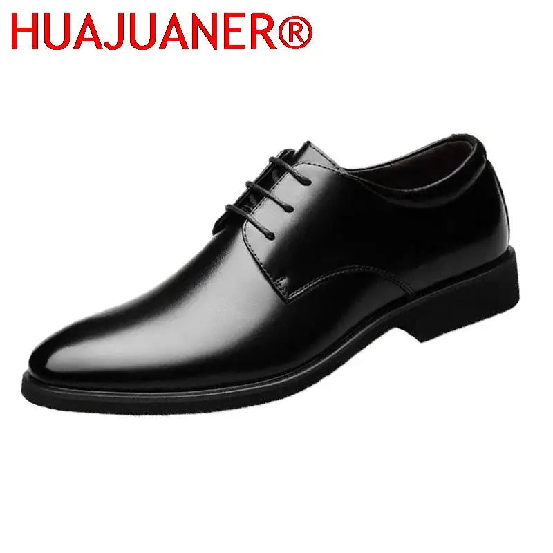 Scarpe Da Uomo In Pelle Traspiranti Nero Con Fondo Morbido Ideali Per Primavera E Autunno Scarpe Casual Da Lavoro