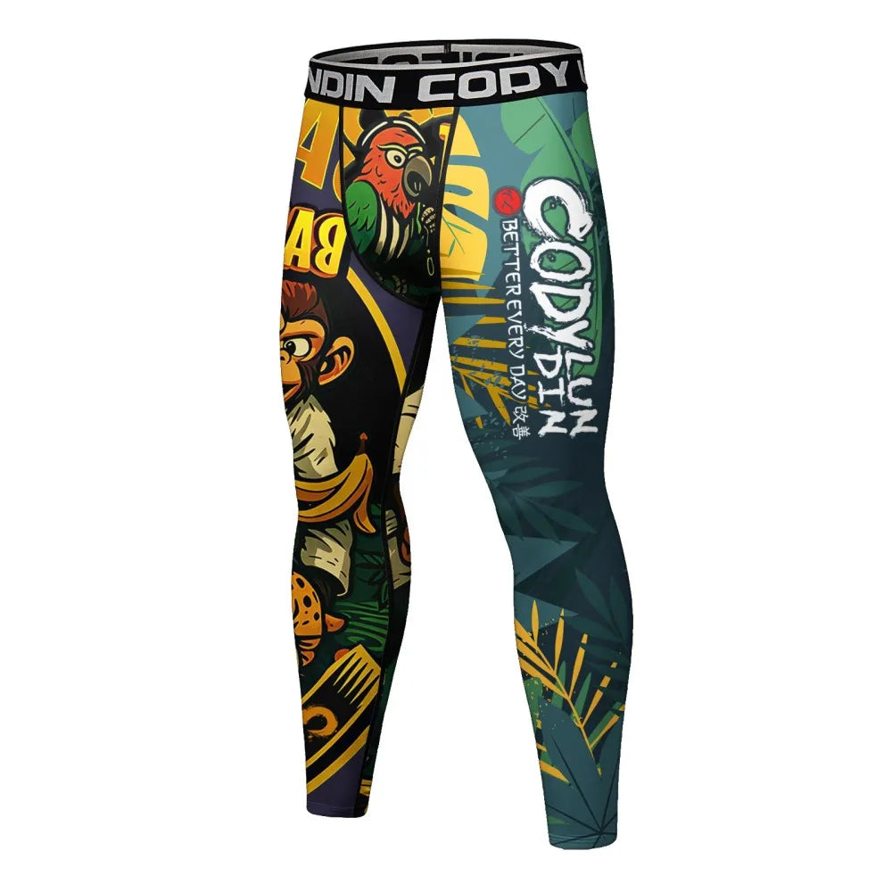 Nuovo Set MMA Da Quattro Pezzi T Shirt Rash Guard Ad Asciugatura Rapida E Pantaloncini Da Combattimento Uomo No Gi BJJ