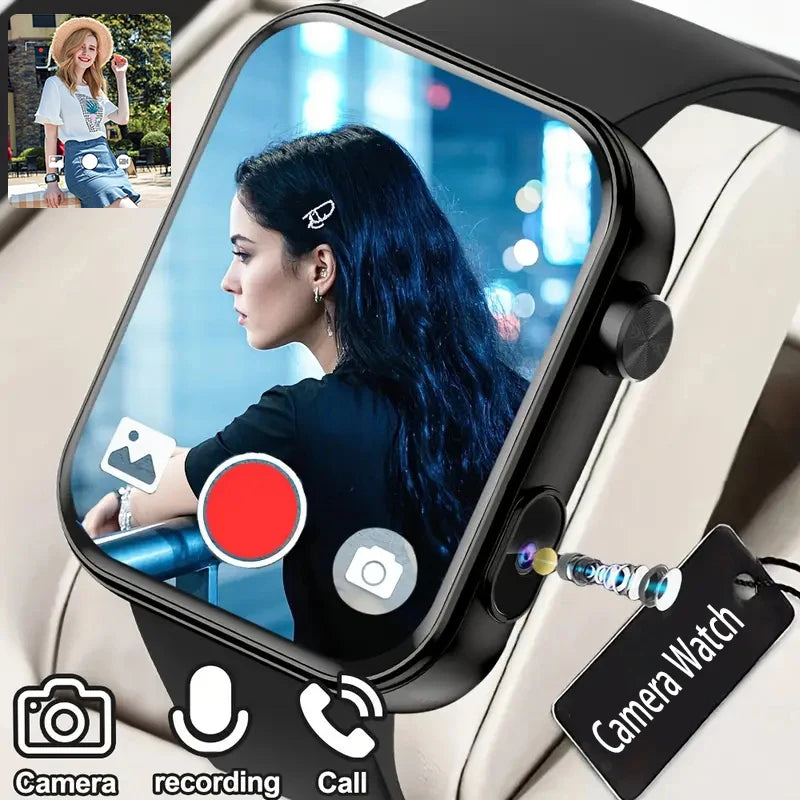 Smartwatch Con Fotocamera Registrazione Video Sincronizzazione Telefono Memoria Ampia Bluetooth Chiamate Musica 2025