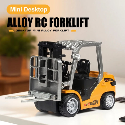 Teeggi 1:64 mini lega RC carrello elevatore auto giocattoli per bambini auto telecomandata per ragazzi radio carrello elevatore telecomandato auto regalo per bambini