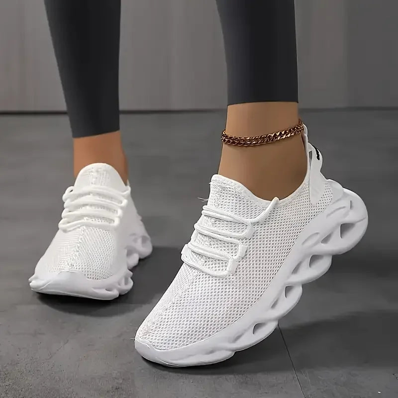 Scarpe sportive casual da uomo Sneakers leggere e traspiranti Scarpe da corsa nere in mesh per esterni Scarpe da passeggio per tennis da jogging atletiche