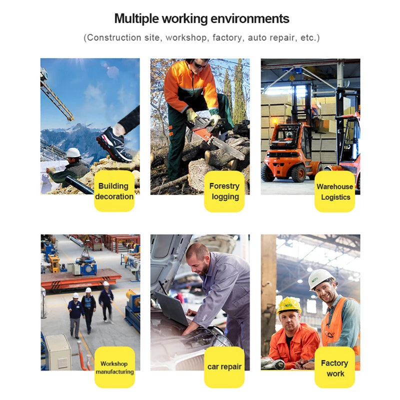 Scarpe Da Lavoro Antinfortunistiche Resistenti All Acqua Uomo Stivali In Pelle Con Testa In Acciaio Marrone