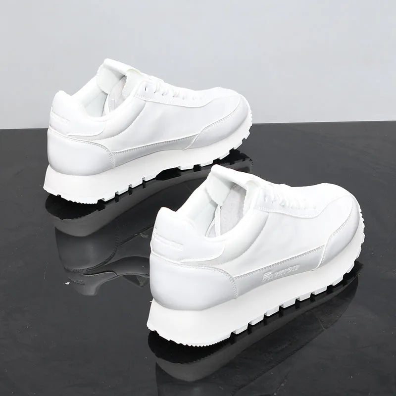 Scarpe Da Ginnastica Casual Uomo Donna Con Piattaforma Maggiorata Traspirante In Pelle Retro