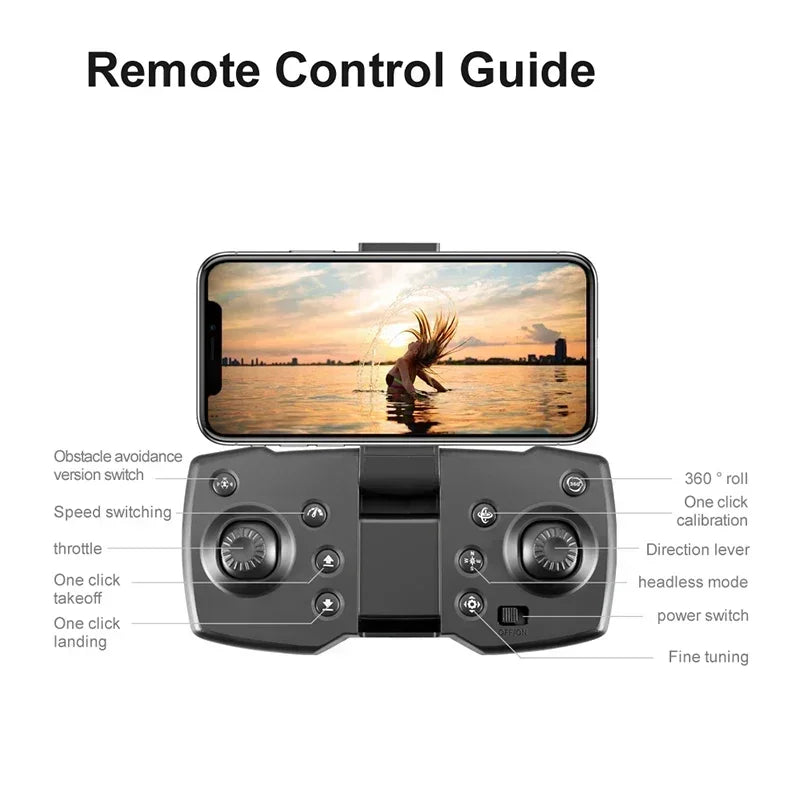 Nuovo Mini Drone V88 5G 8K 4K HD Fotografia Aerea Pieghevole Telecomandato Quadricottero Giocattolo Regalo 2026
