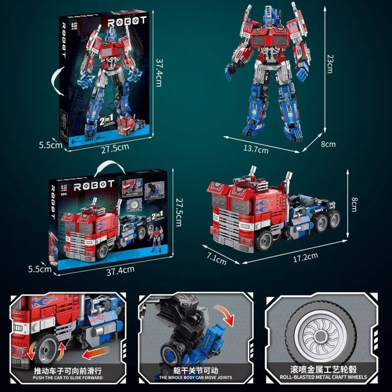 Autobots Decepticons Trasformazione Robot Mattoni Per Bambini Educativo Giocattolo Regalo Compatibile Con Lego Età 14