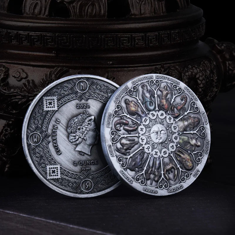 Monete Commemorative Delle Dodici Costellazioni Del Guardiano Della Dea Fortunata Europee Dal 2000 Presente