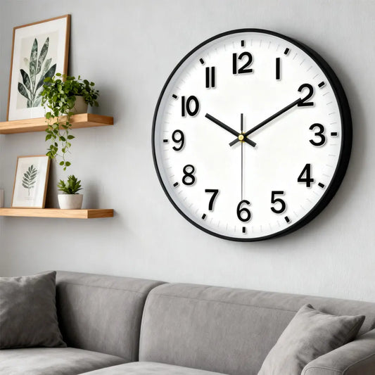 Orologio Da Parete Classico Quarzo 8 10 12 Pollici Orologio Analogico Silenzioso Design Cubico 3D Decorazioni Per Casa