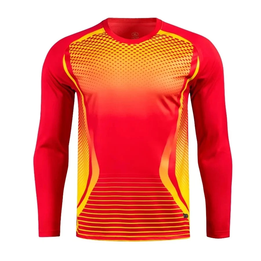 Maglie Da Portiere Da Calcio Uomo Traspirante Con Protezione Del Gomito Stampa Personalizzata Kit Sportivo