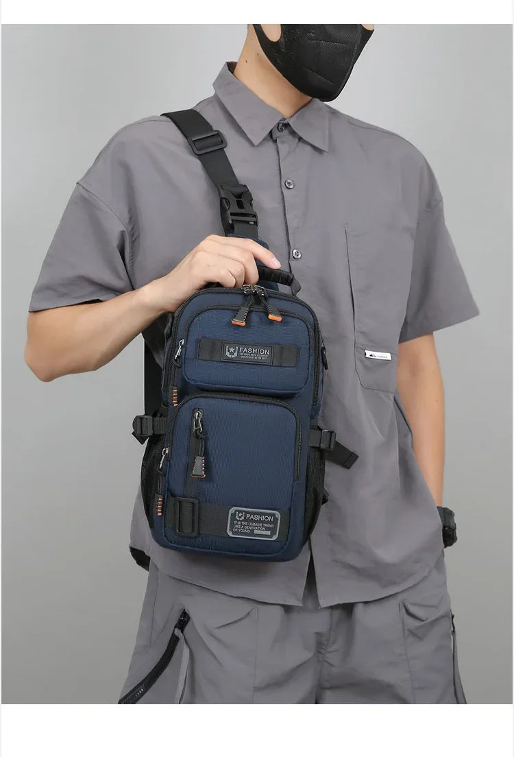 Borsa A Tracolla Uomo Multifunzionale Oxford Alta Qualità Leggera Per Viaggi E Escursioni All Aperto