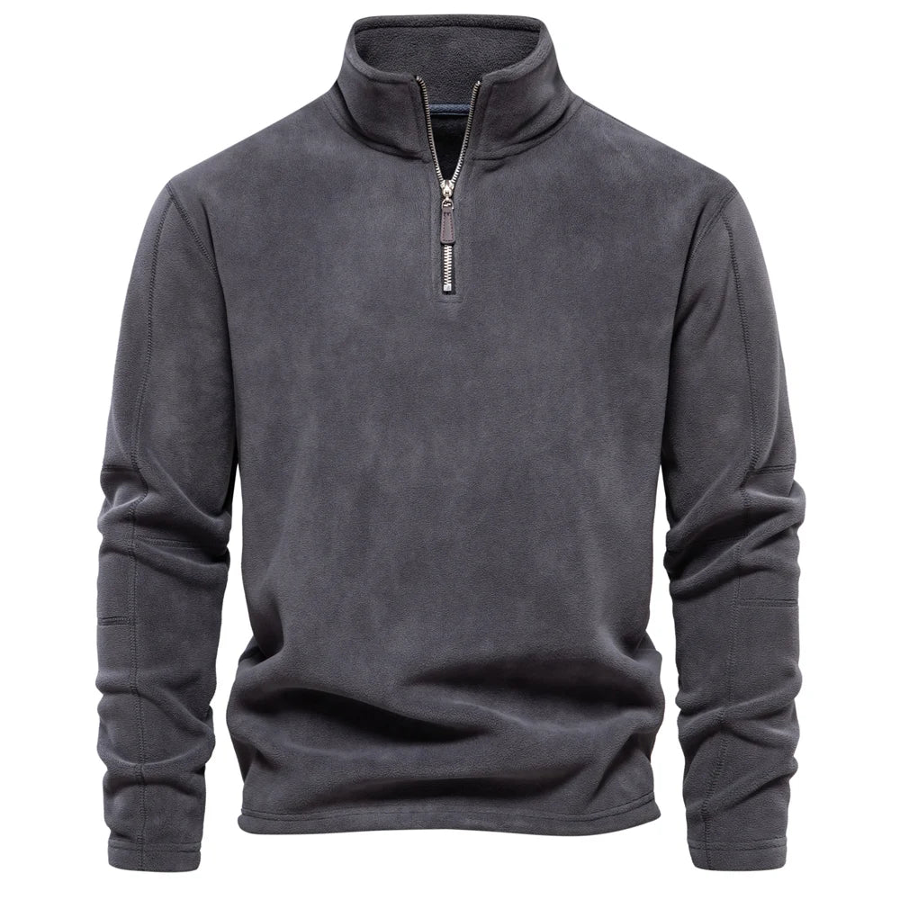 Giacca In Pile AIOPESON Per Uomo Caldo Premium Con Cerniera E Collo Rovesciato Soft Shell