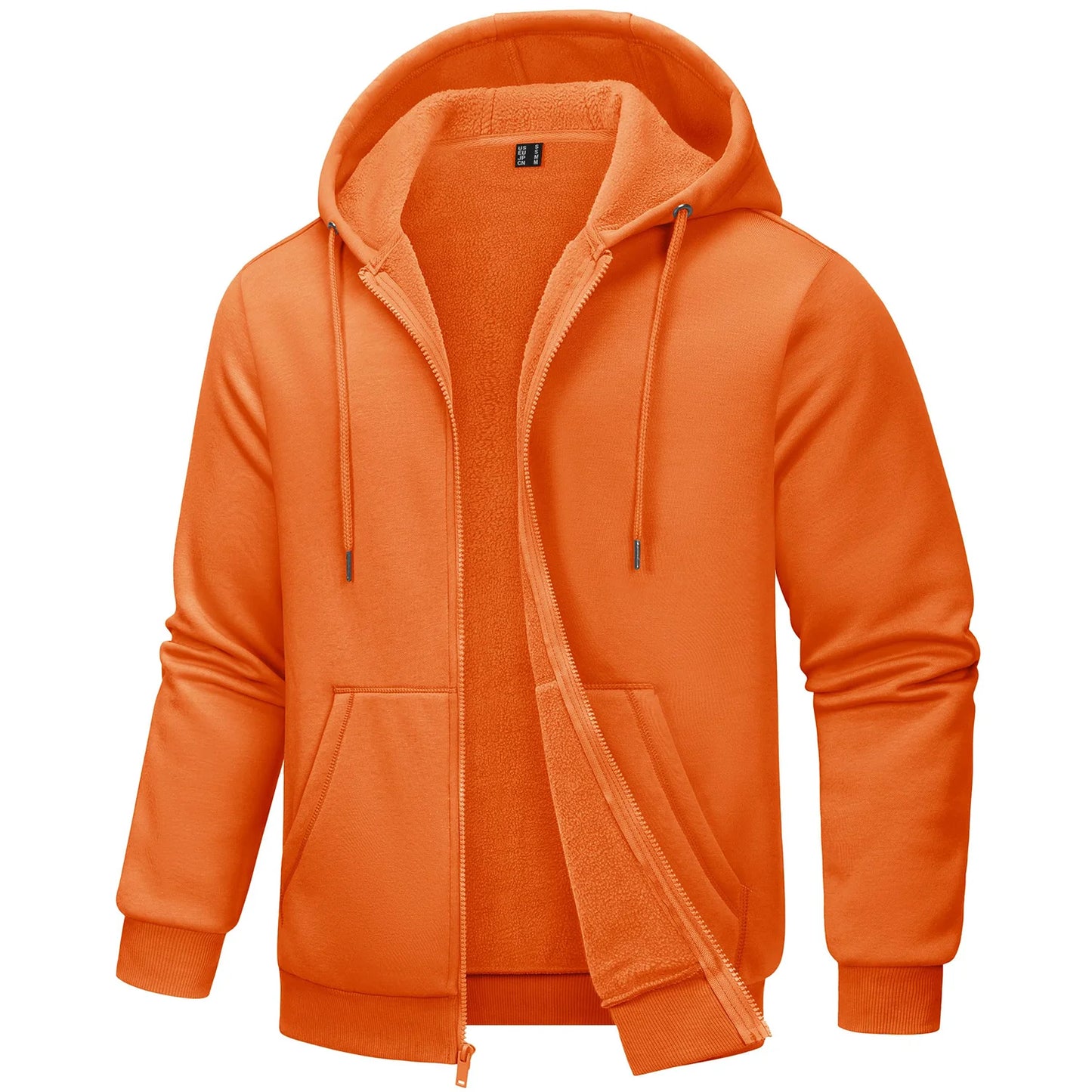 Tacvasen Felpa Con Cappuccio Uomo In Pile Con Tasche Grandi Con Zip Intera Casual Sportivo Per Running Escursionismo