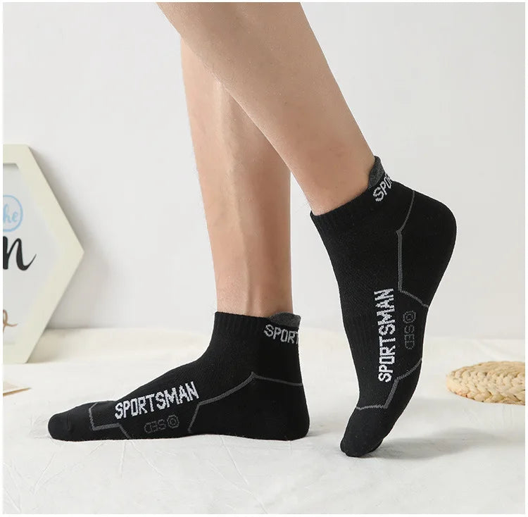 Calzini Corti Da Uomo Per Basket E Corsa Con Rete Traspirante Assorbenti Odori Pack 6 Paia