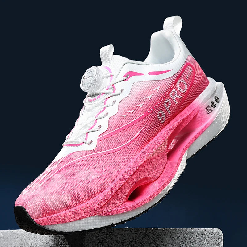 Scarpe Da Corsa Unisex Con Piastra In Carbonio E Cuscino Aria Traspiranti Leggere Sneakers Atletiche Antiscivolo
