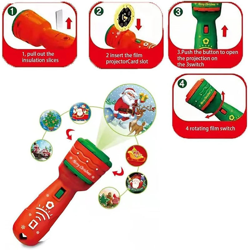 Proiettore Slide Story Machine Lampada Proiezione Bambini Giocattolo Educativo Buonanotte Regalo Natale Fantasia