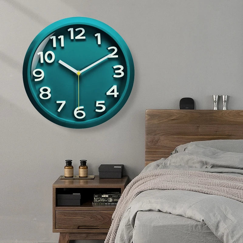 Orologio Da Parete Da 11 Pollici In Plastica Acrilico Con Movimento Al Quarzo Silenzioso Per Studio E Soggiorno