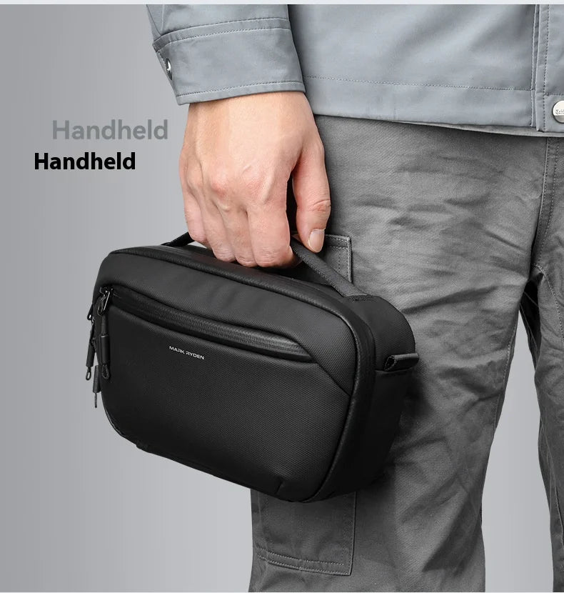 Borsa Da Uomo A Tracolla Mark Ryden MR165 Capacità 2,3 Litri Nero Verde Design Elegante E Pratico