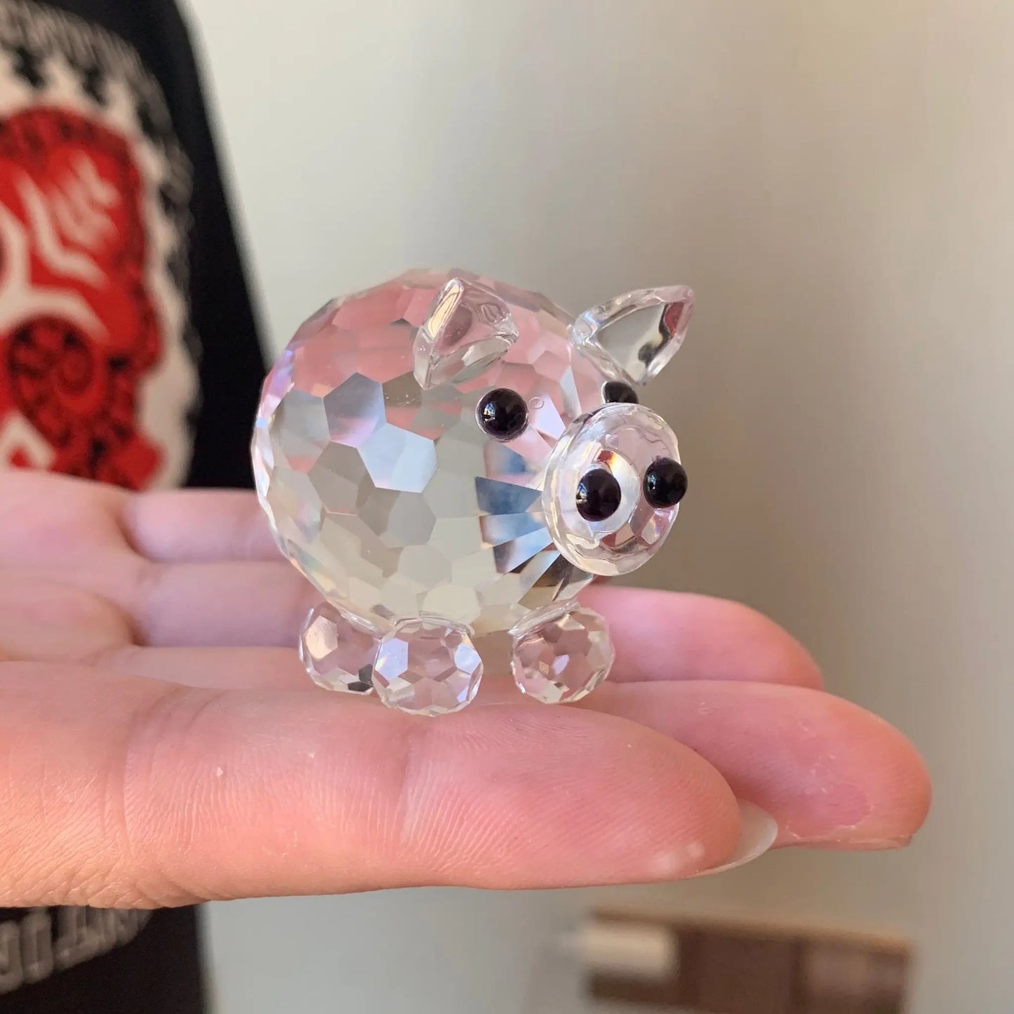 30 Cristallo Trasparente Figurine Animali Carini Scultura in Vetro Decorazioni Ornamento Tavolo Regalo Natale Bambini
