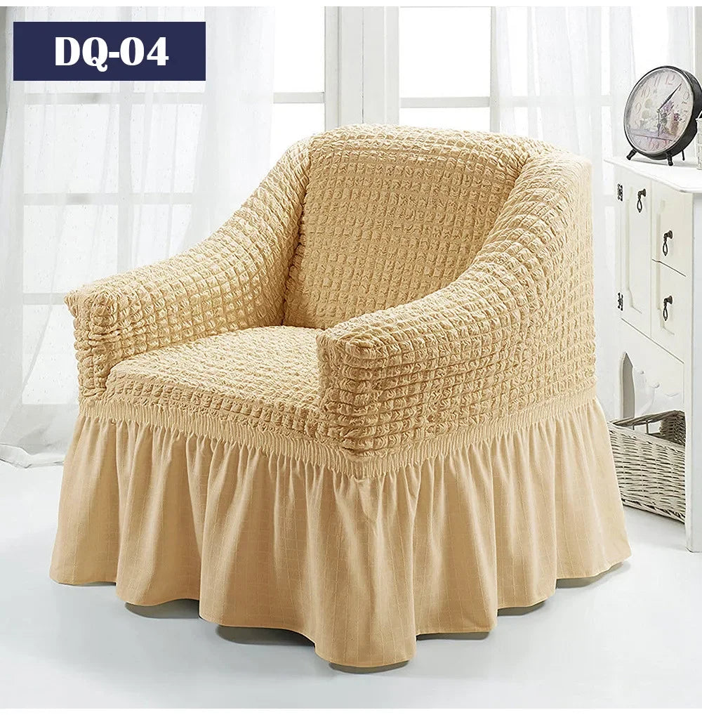 Fodere Per Divani Elastiche Universali Da 90-360 Cm Antiscivolo Copridivano Completo Per 1 2 3 4 Posti In Tessuto Estivo