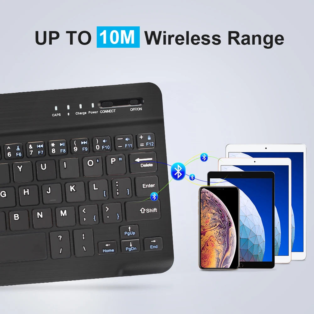Set Tastiera e Mouse Bluetooth RGB Retroilluminato, Mouse Wireless 2.4G, Tastiera Ricaricabile