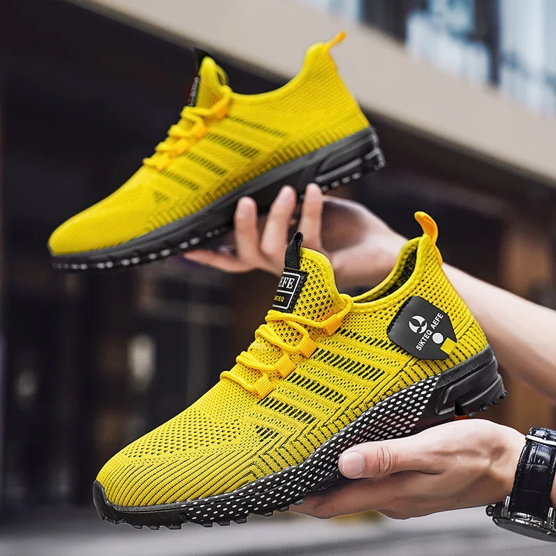 Sneakers Da Uomo Alla Moda In Mesh Traspirante Scarpe Casual Da Corsa Antiscivolo Per Esterno Di Alta Qualità