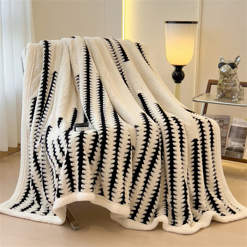 Coperta In Flanella Morbida Multifunzionale Queen Size Antistatica Portatile Per Pisolino Confortevole Delicata