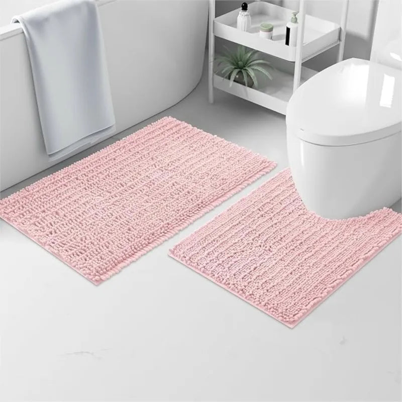 Kitinjoy Tappetino Da Bagno Lusso Assorbente Morbido E Spesso In Peluche Antiscivolo Grande Per Doccia
