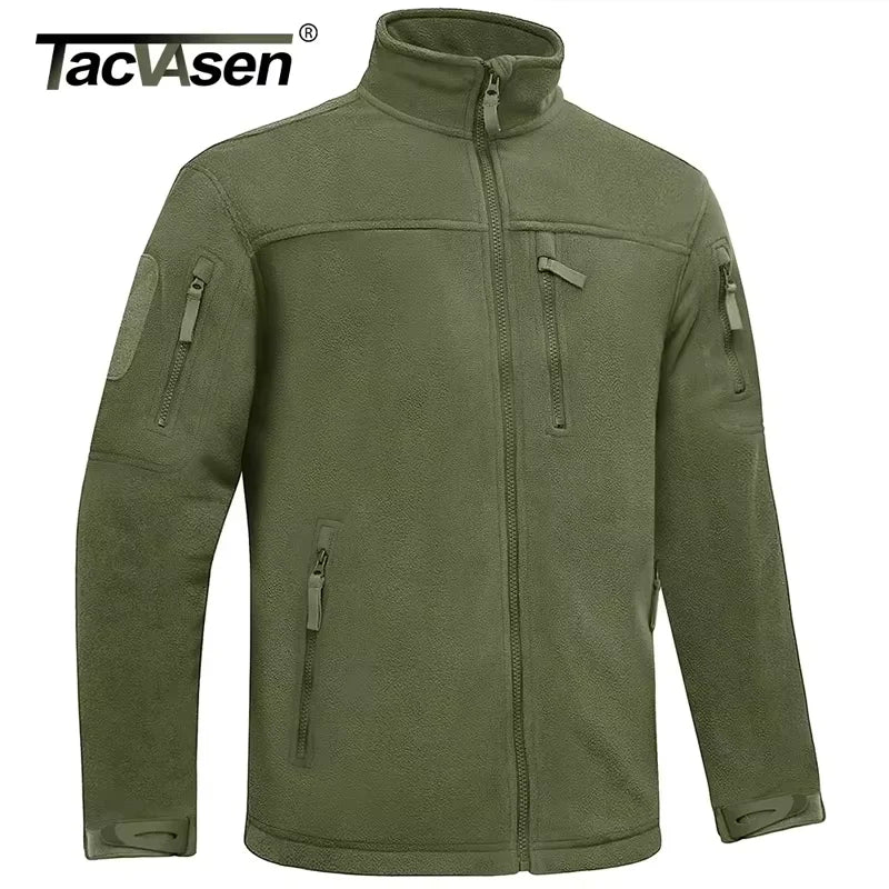 Tacvasen Giacca Invernale In Pile Da Uomo Con Zip Tasche Frontali Calda Per Lavoro Escursionismo
