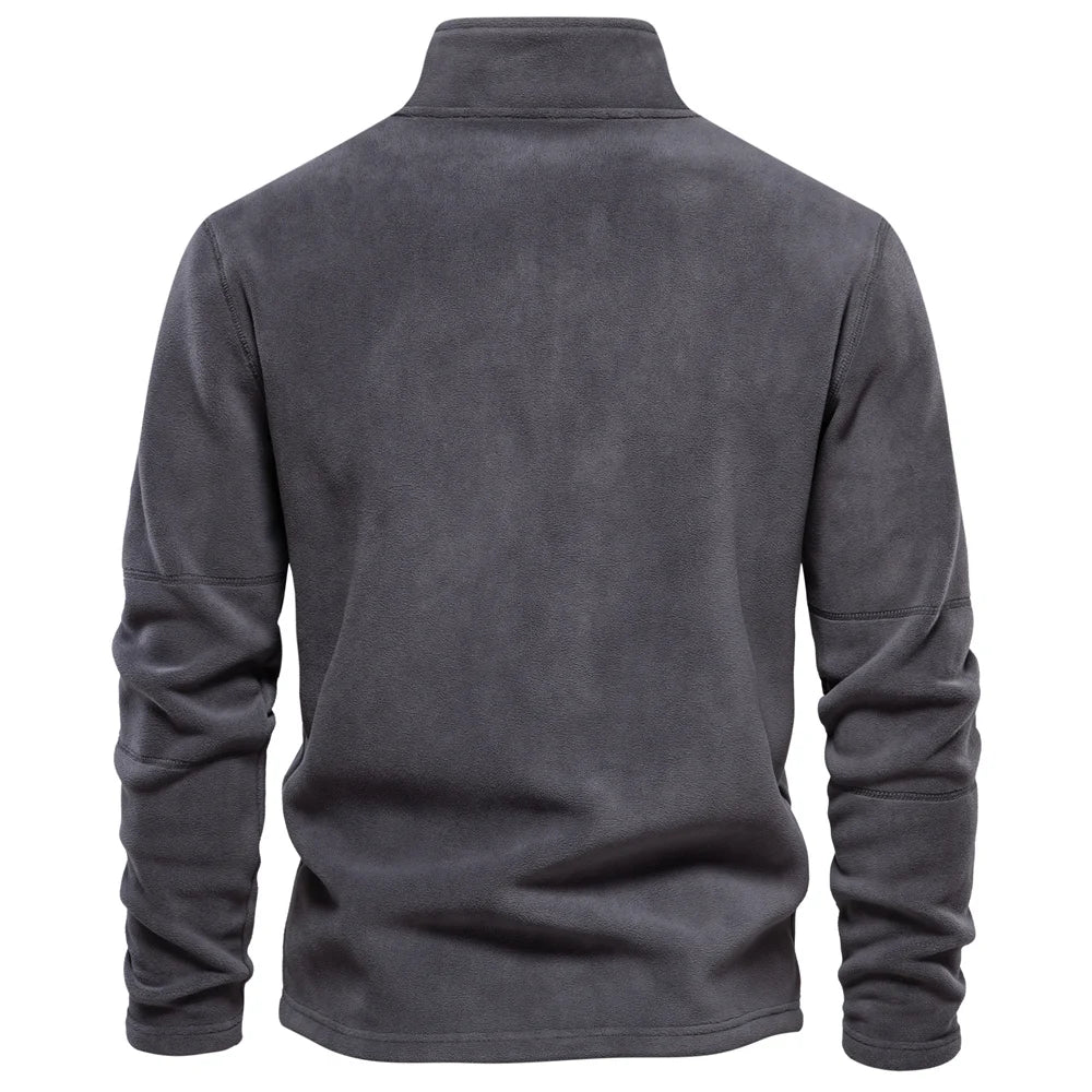 Giacca In Pile AIOPESON Per Uomo Caldo Premium Con Cerniera E Collo Rovesciato Soft Shell