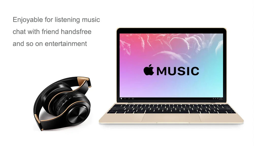 Cuffie Wireless Dorate Bluetooth con Microfono Incorporato Auricolare Stereo Universale per Android e iOS Regalo da Uomo