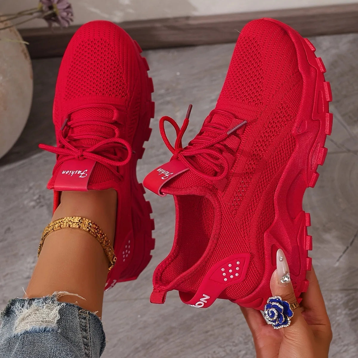 Scarpe Sportive Da Donna Traspiranti A Rete Singola Scarpa Casual Versatili Per Allenamento E Uso Quotidiano 2025