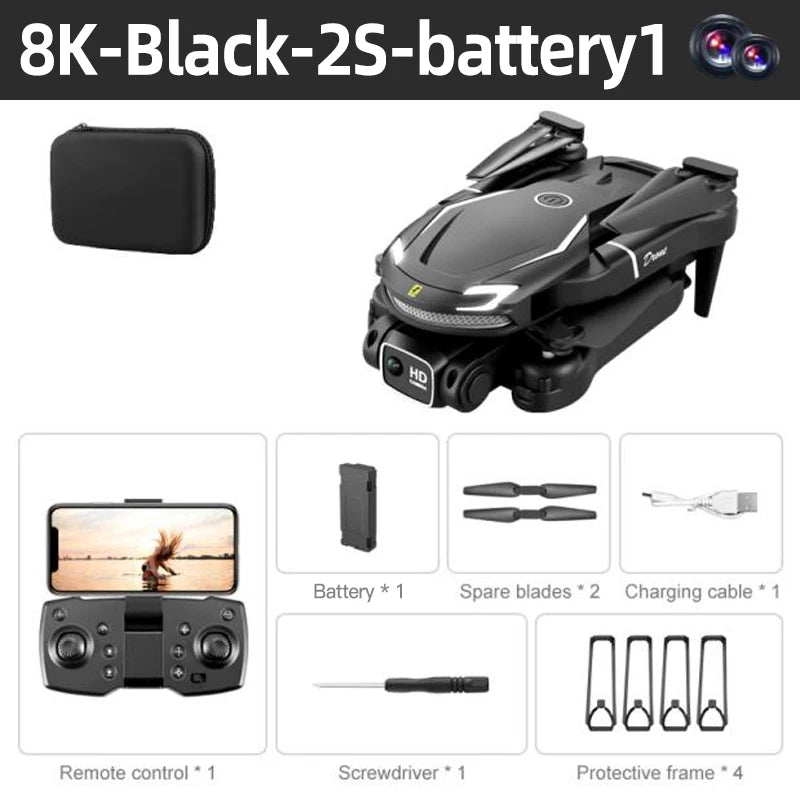Nuovo Mini Drone V88 5G 8K 4K HD Fotografia Aerea Pieghevole Telecomandato Quadricottero Giocattolo Regalo 2026