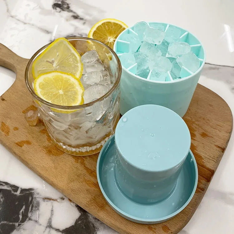 Stampo Per Cubetti Di Ghiaccio In Silicone Per Uso Alimentare Per Whisky E Bar Ecologico Pratico