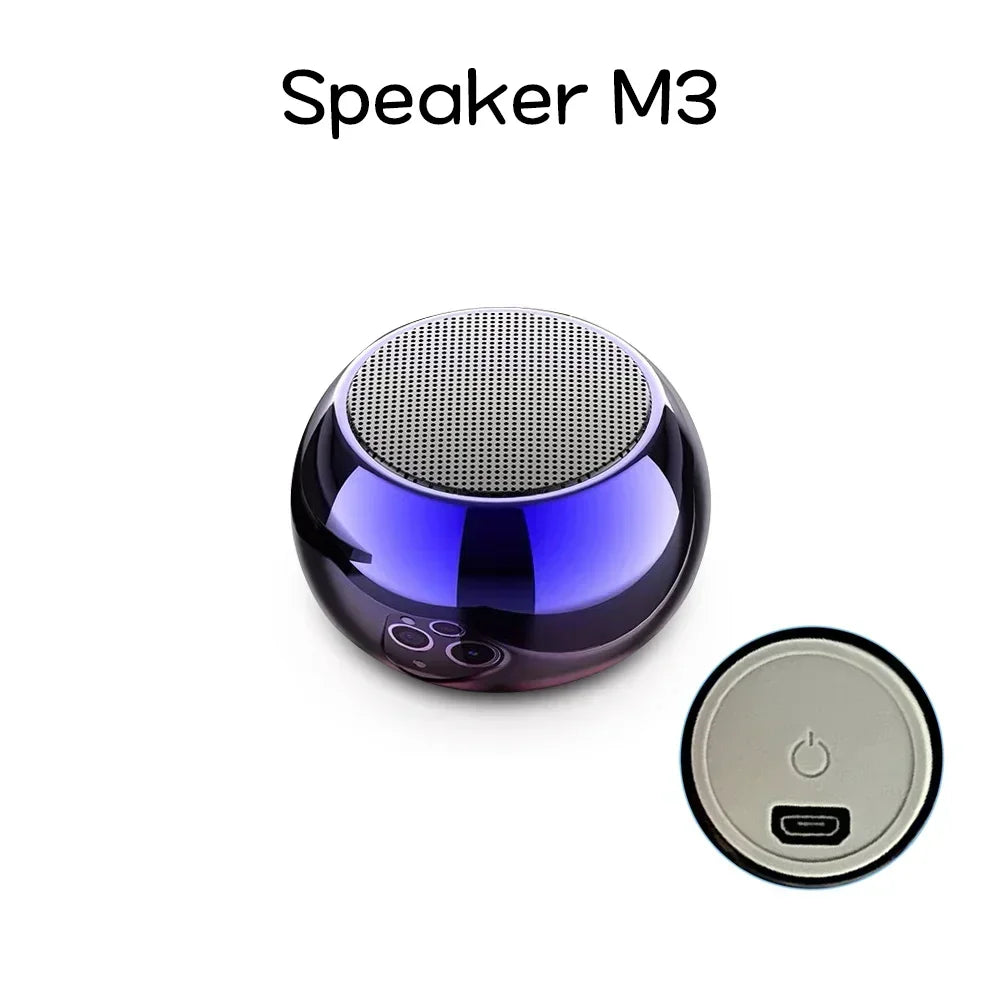 Altoparlante Bluetooth Wireless M3 Sound Box Audience Subwoofer Surround Stereo Metallo Portatili
