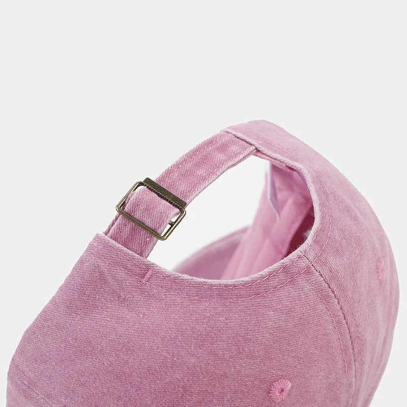 Cappello Da Baseball In Cotone Lavato Unisex Ricamato Con Amore Retro Protezione Solare Per Donna E Uomo