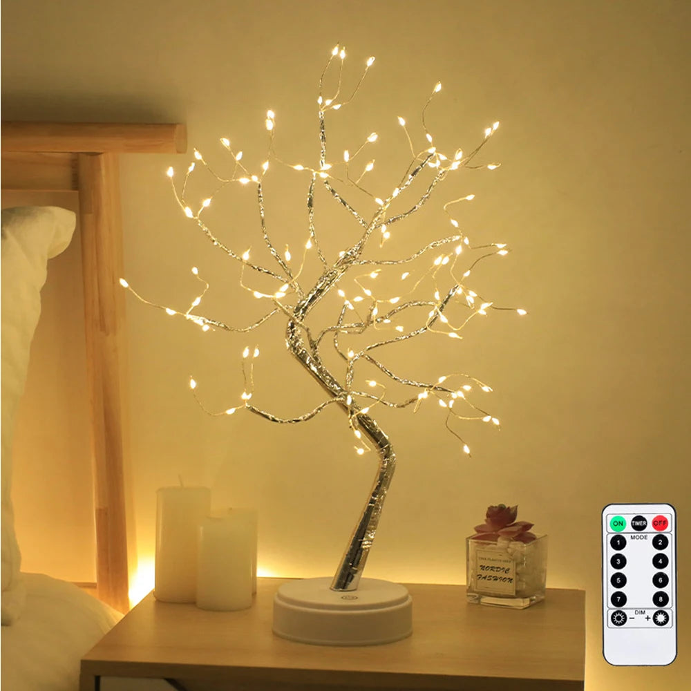 Lampada Da Tavolo A LED Per Albero Di Fiori Pruno Ciliegio Luce Notturna Decorativa Per Festa Nuziale E Camera Da Letto