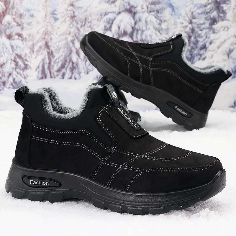 Scarpe Invernali Da Uomo In Cotone Con Velluto E Isolamento Spesso Scarpe Da Lavoro Da Uomo