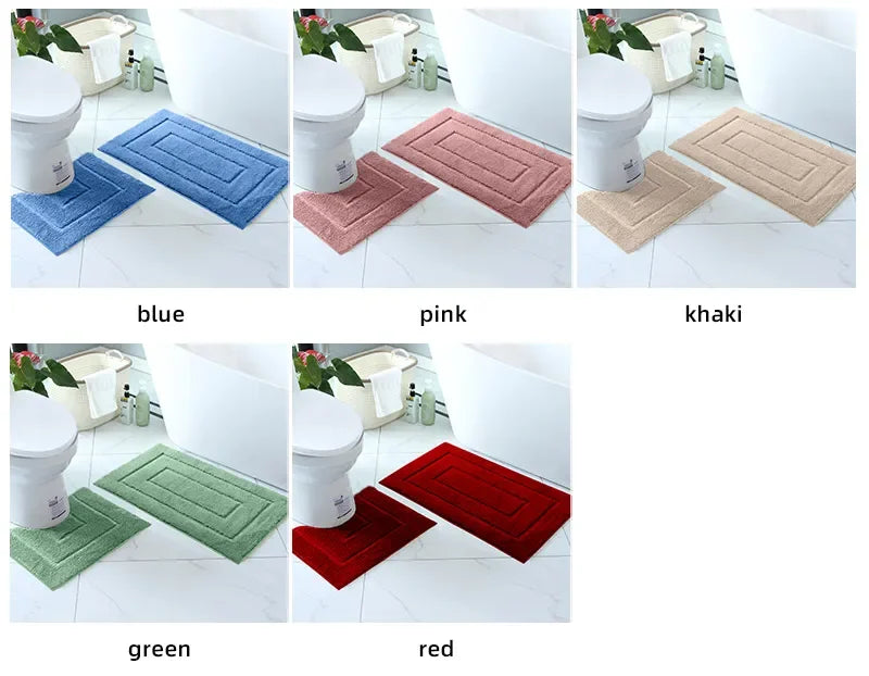 Tappetino Da Bagno In Peluche Antiscivolo Per Vasca E Porta D'Ingresso Assorbente E Confortevole