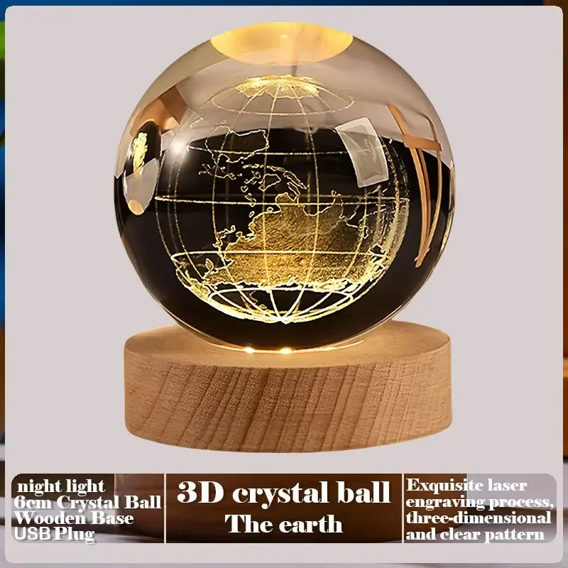 Sfera di Cristallo 3D Creativa Regalo San Valentino Rosa Per la Festa della Mamma Decorazione da Scrivania Nuvola