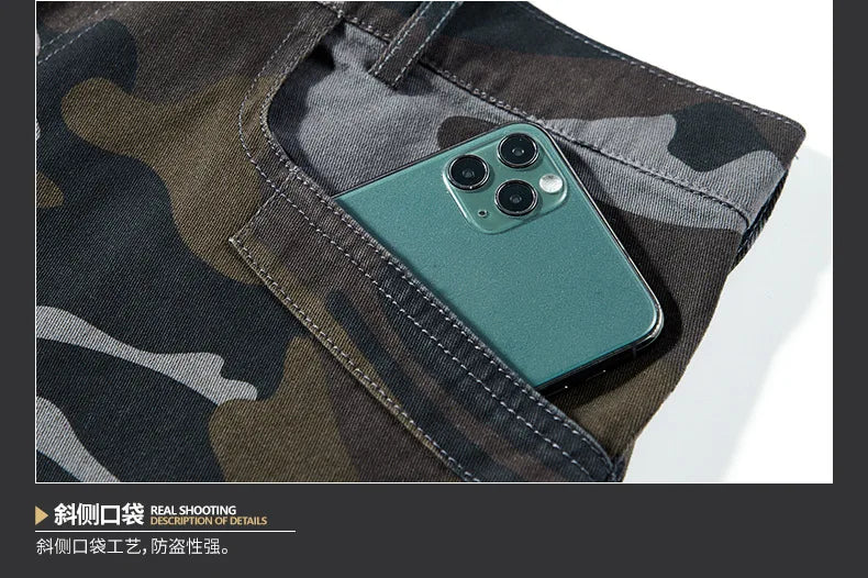 Pantaloncini Cargo Mimetici Da Uomo Con Tasche Estivi 2025 Pantaloni Corti Da Uomo Abbigliamento Maschile