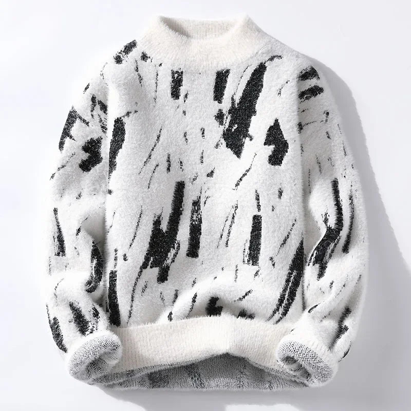 Maglione Uomo Casual Aboorun In Cotone Elasticizzato Spandex Confortevole Morbido