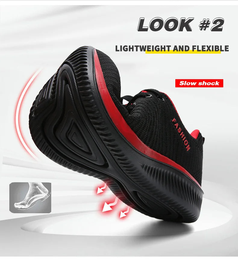 Scarpe Da Corsa Da Uomo Leggere Traspiranti Sneakers Sportive Per Jogging E Passeggio In Mesh Con Lacci Comode