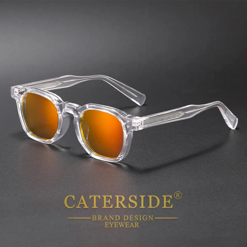 CaterSide Occhiali Da Sole Punk Unisex Con Montatura Quadrata Design Personalizzato Per Viaggi E Feste