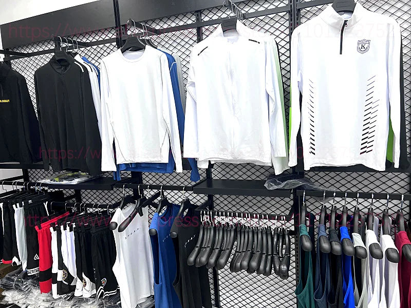 T-shirt da uomo slim a maniche lunghe T-shirt sportiva da palestra T-shirt da compressione fitness da corsa Maglia da calcio da jogging all'aperto attillata rapida