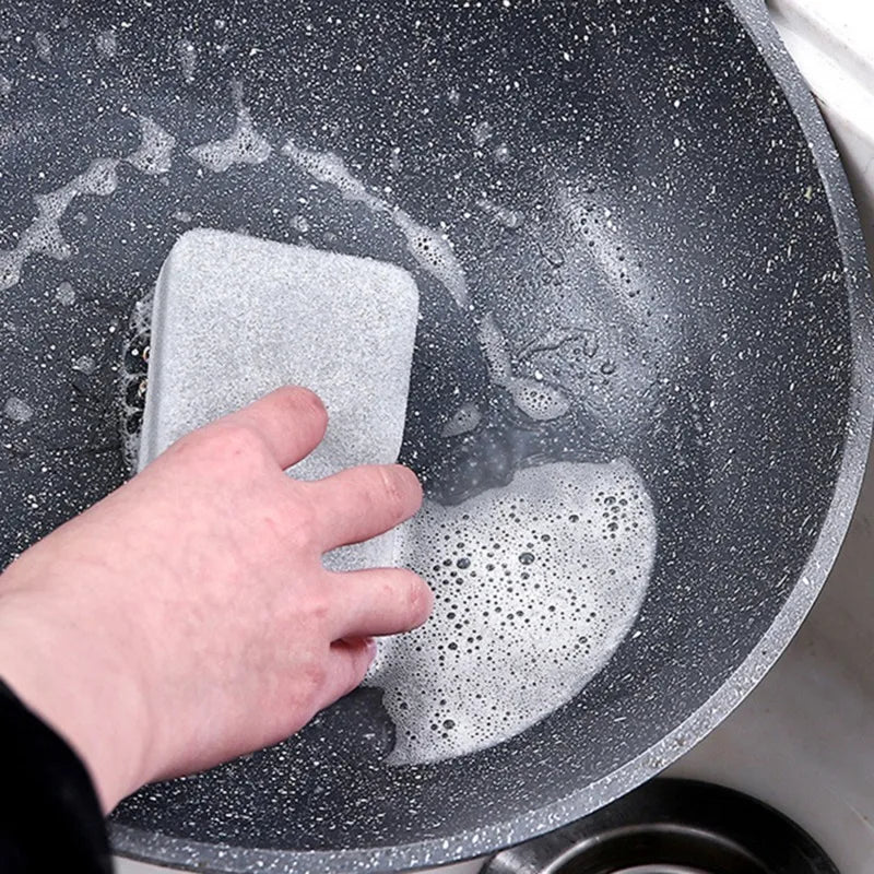 Spugna Doppia Faccia Grigio Abrasivo Resistente Allo Sporco Per Pulizie Professionali In Cucina