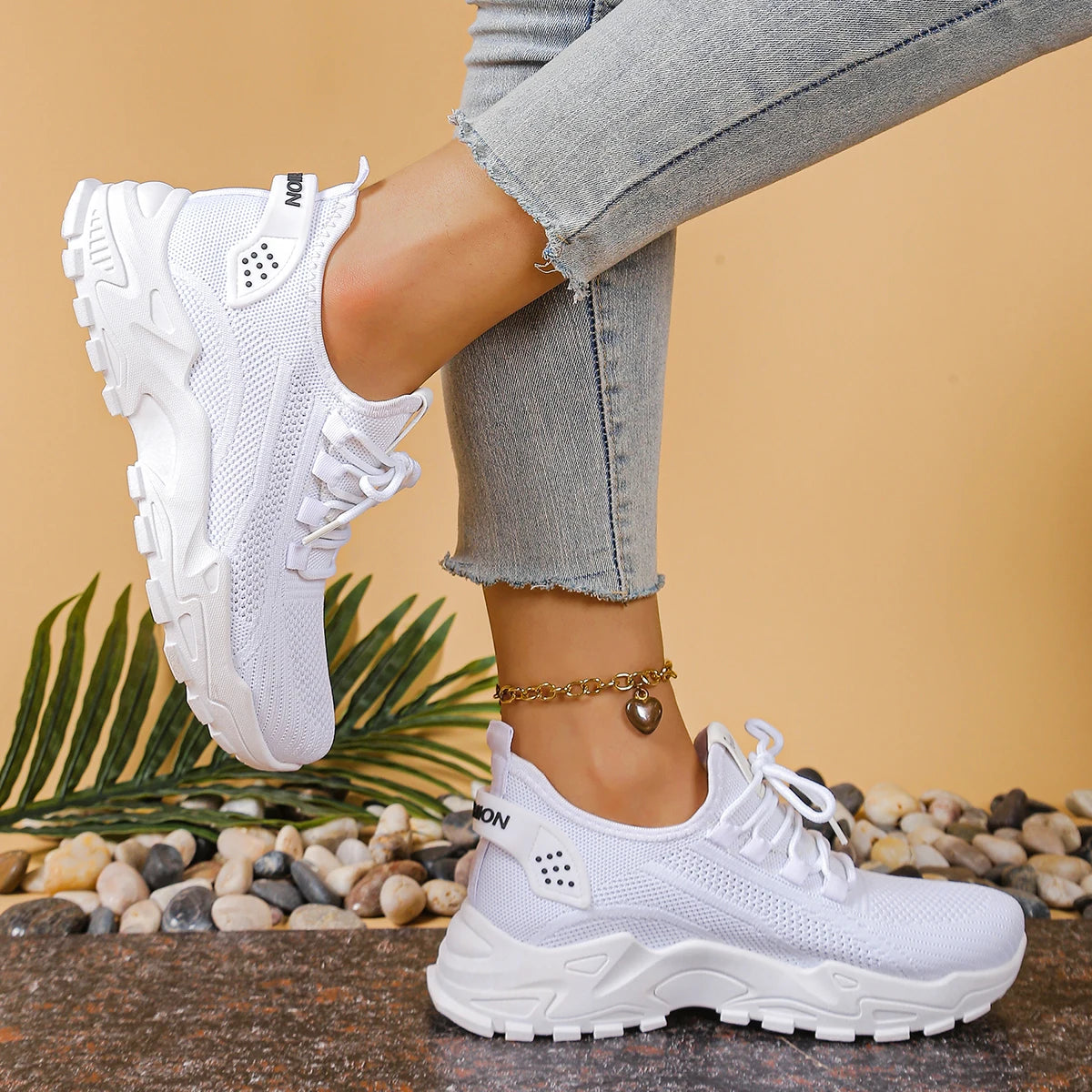 Scarpe Sportive Da Donna Traspiranti A Rete Singola Scarpa Casual Versatili Per Allenamento E Uso Quotidiano 2025