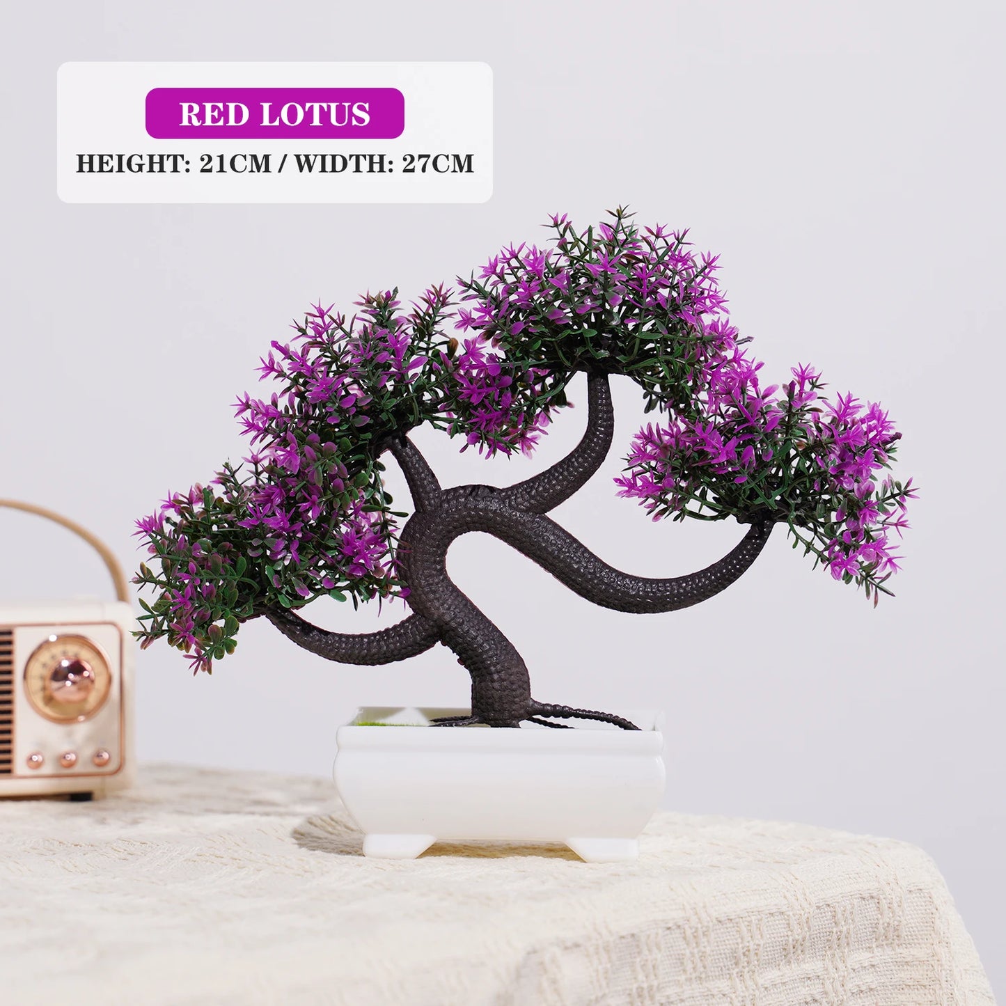 Piante Artificiali Bonsai Piccolo in Vaso Decorazioni per Casa Hotel Giardino Tavolo Fiore Finto