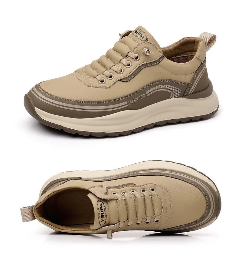Scarpe Da Uomo Slip On In Pelle Impermeabili Antiscivolo Leggere Traspiranti Mocassini Casual Allingrosso