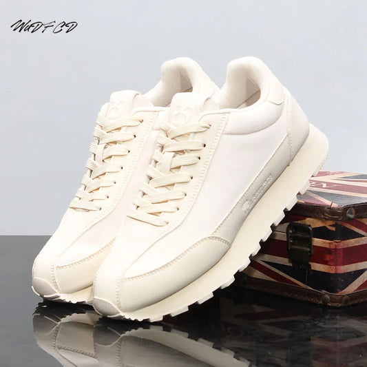 Scarpe Da Ginnastica Casual Uomo Donna Con Piattaforma Maggiorata Traspirante In Pelle Retro