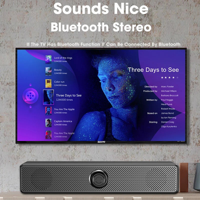 Soundbar Bluetooth Wireless Per Computer PC TV Laptop Desktop Altoparlante Portatile Musica Sistema Audio Caixa De Som