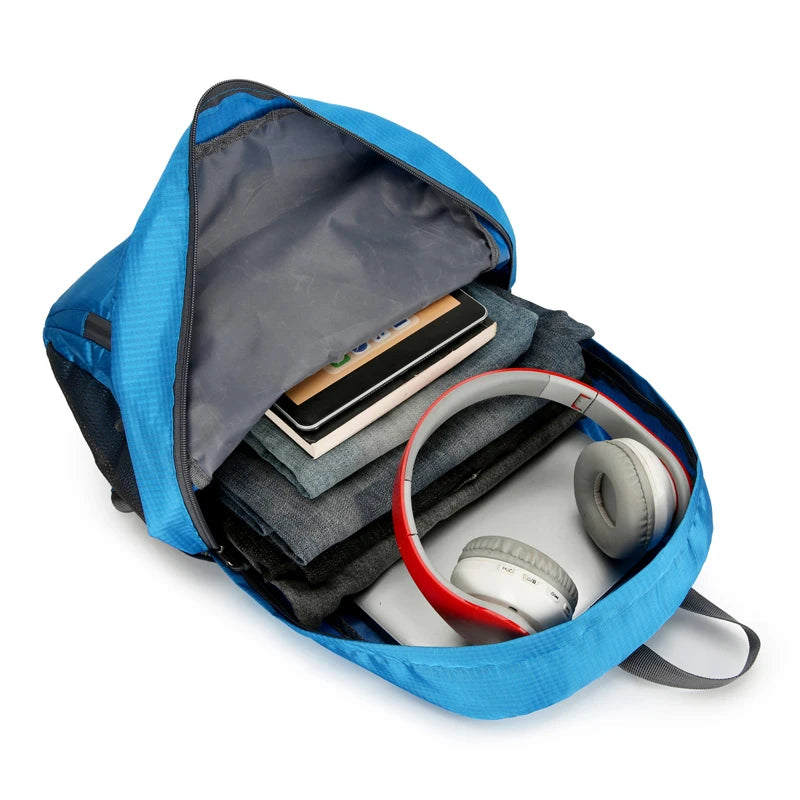 Zaino Pieghevole Da 23 Litri Ultraleggero Esterno Zaino Da Trekking Daypack Capienza Elevata Tessuto Idrorepellente